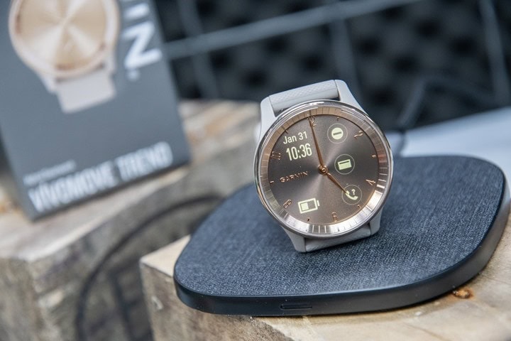 Garmin Vivomove Trend In-Depth Review: First Garmin Wireless Charging  Watch! | DC Rainmaker