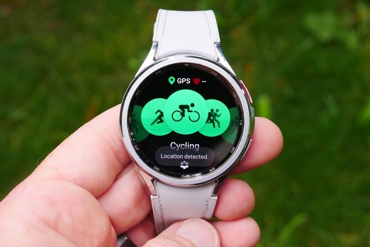 Samsung active watch discount auto detect exercise