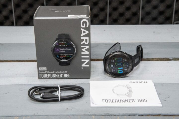  Garmin Forerunner® 965 Running Smartwatch, Colorful AMOLED  Display, Training Metrics and Recovery Insights, Black and Powder Gray,  010-02809-00 : Electronics