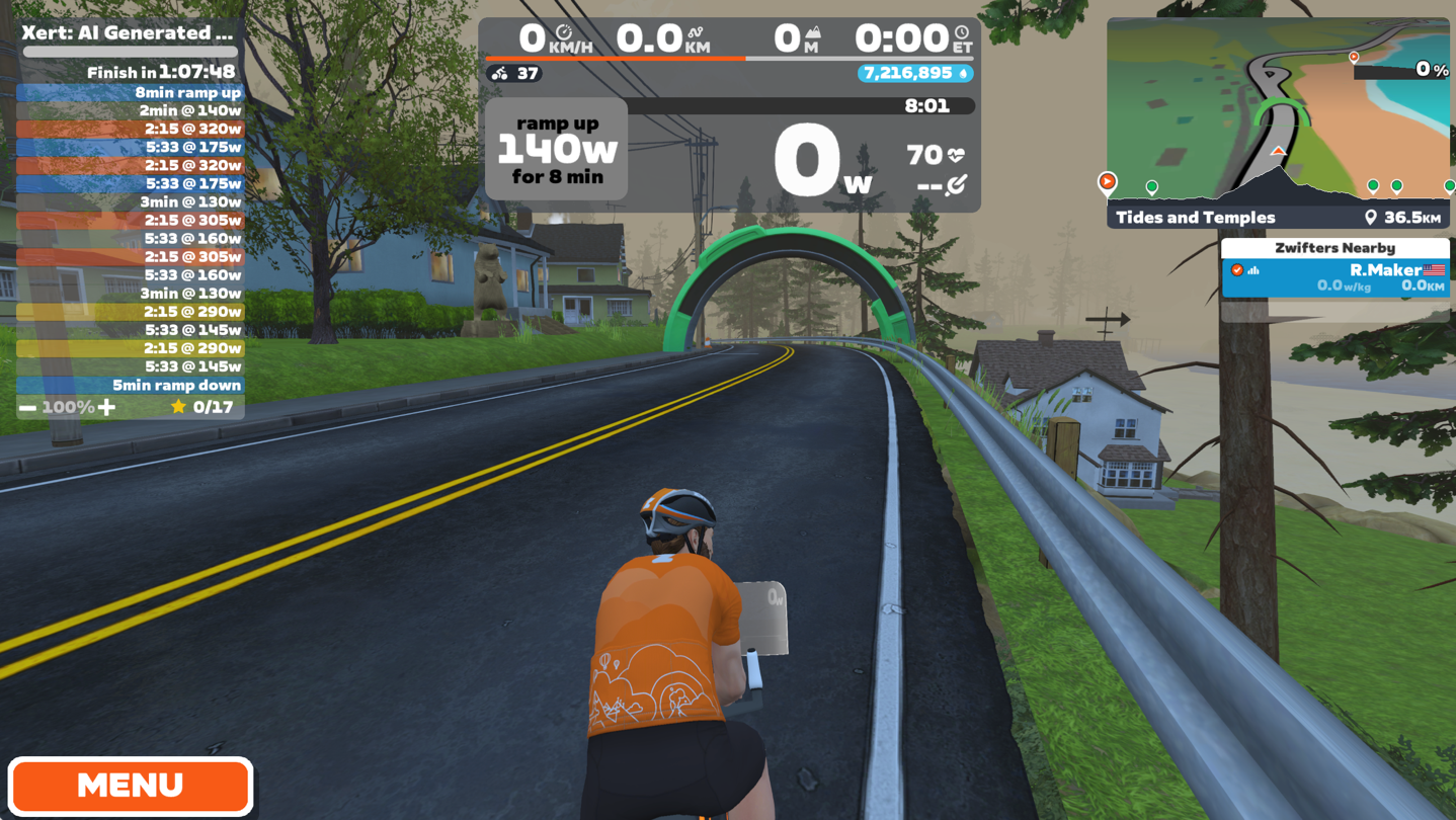 Xert Zwift6.