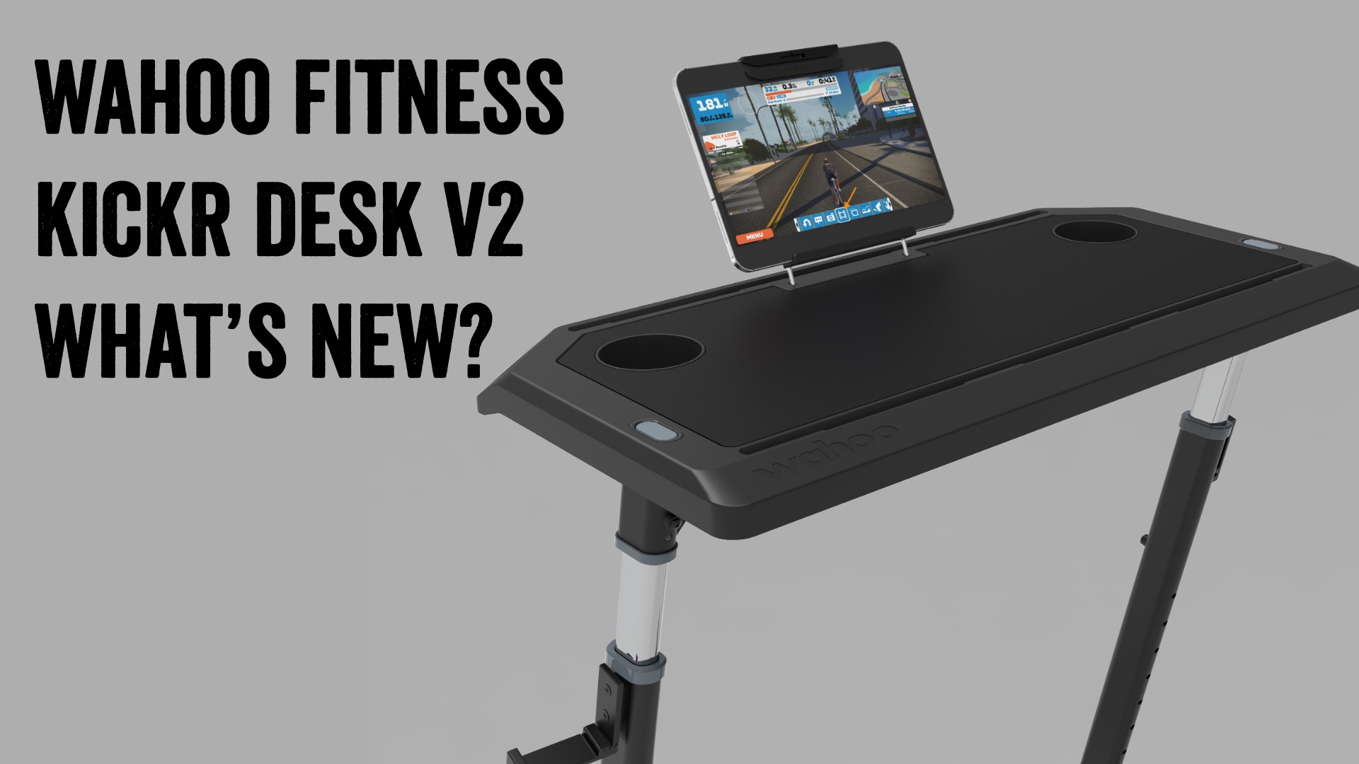 Wahoo Indoor Cycling Desk | Ultimate Zwift Setup | Accessories