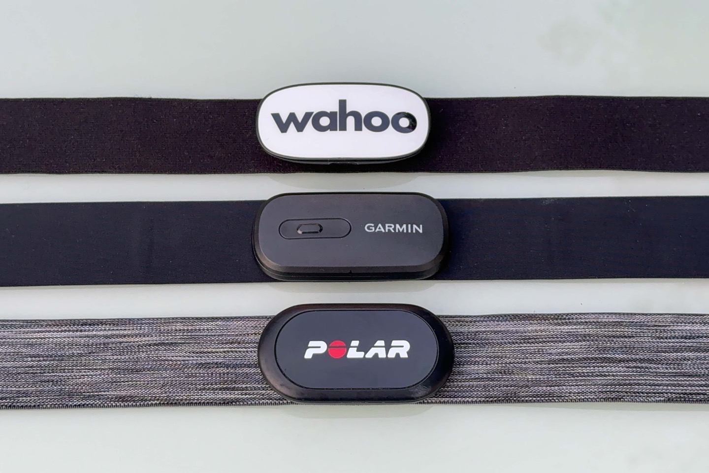 Garmin HRM200 PolarH10Wahoo Tracker.