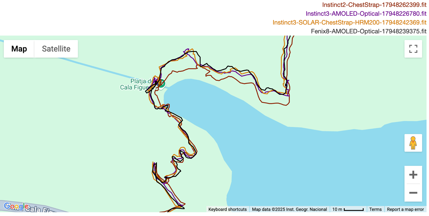 Instinct3 TrailRun SatIQ2.