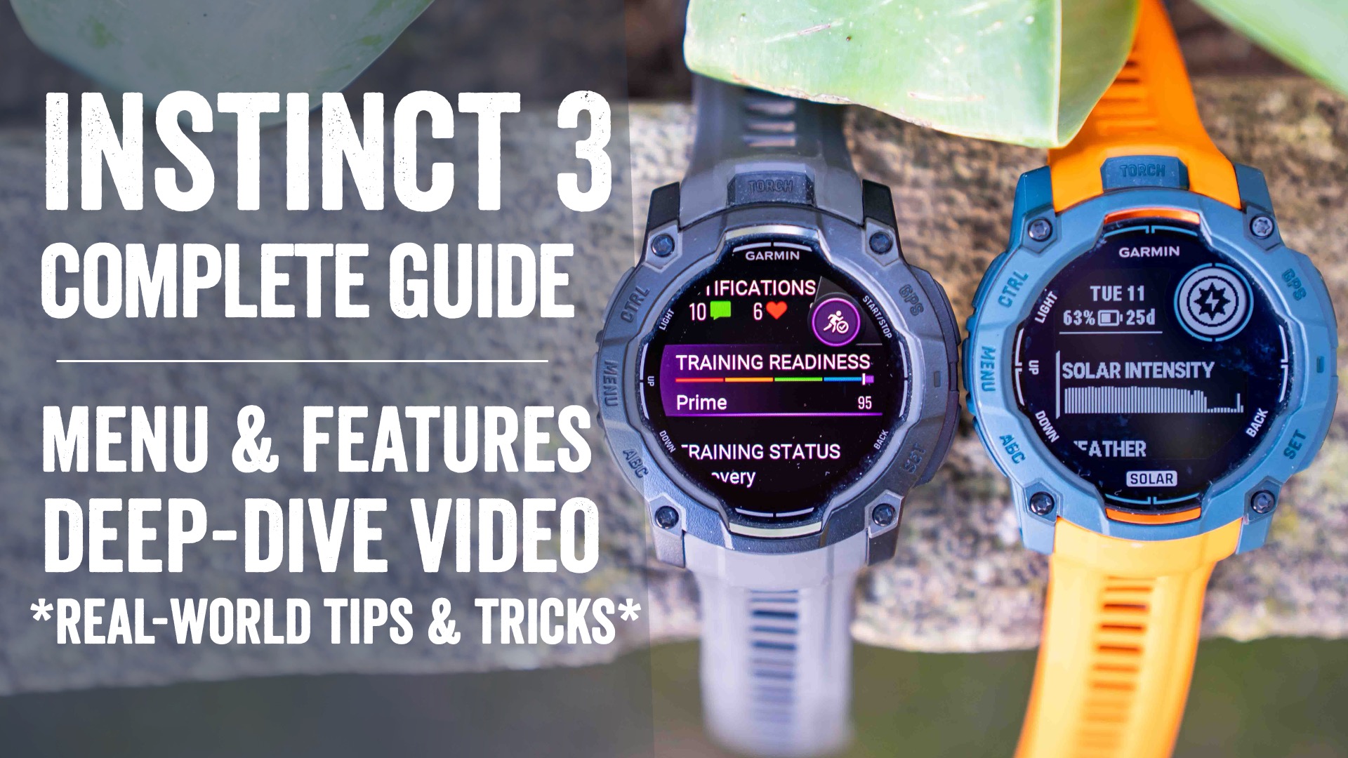 Garmin Instinct 3 Complete Beginners Guide (AMOLED & SOLAR)