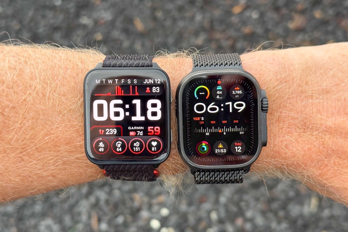 Garmin VenuX1 vs AppleWatchUltra2.