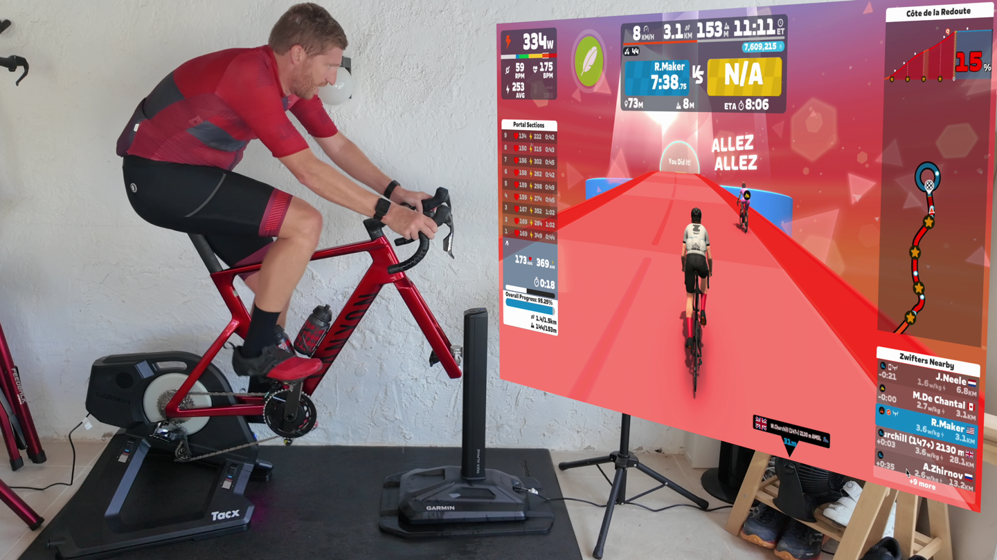 TacxAlpine RidingZwiftUp.