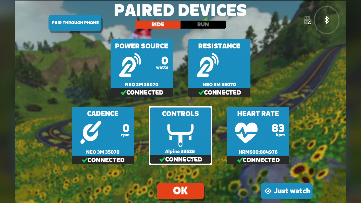 Zwift TacxAlpinePaired.