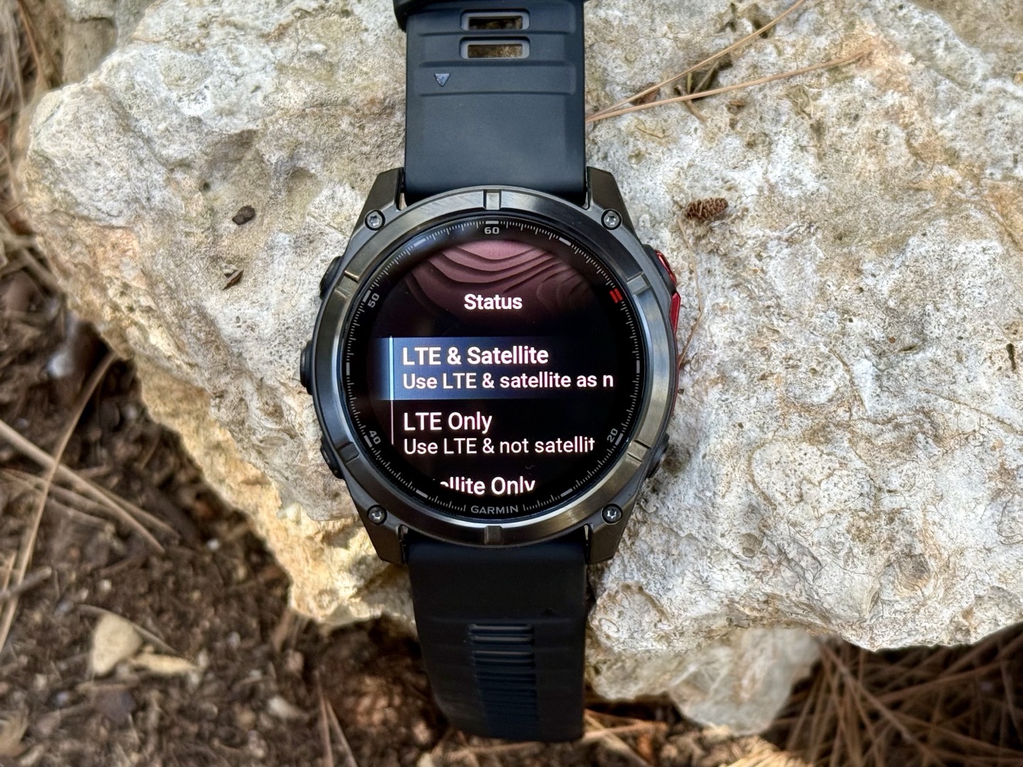 Garmin Fenix8 LTE Satellite.