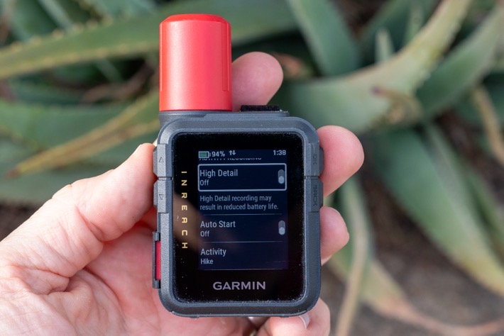 Garmin inReach Mini3 ActivityDetails.
