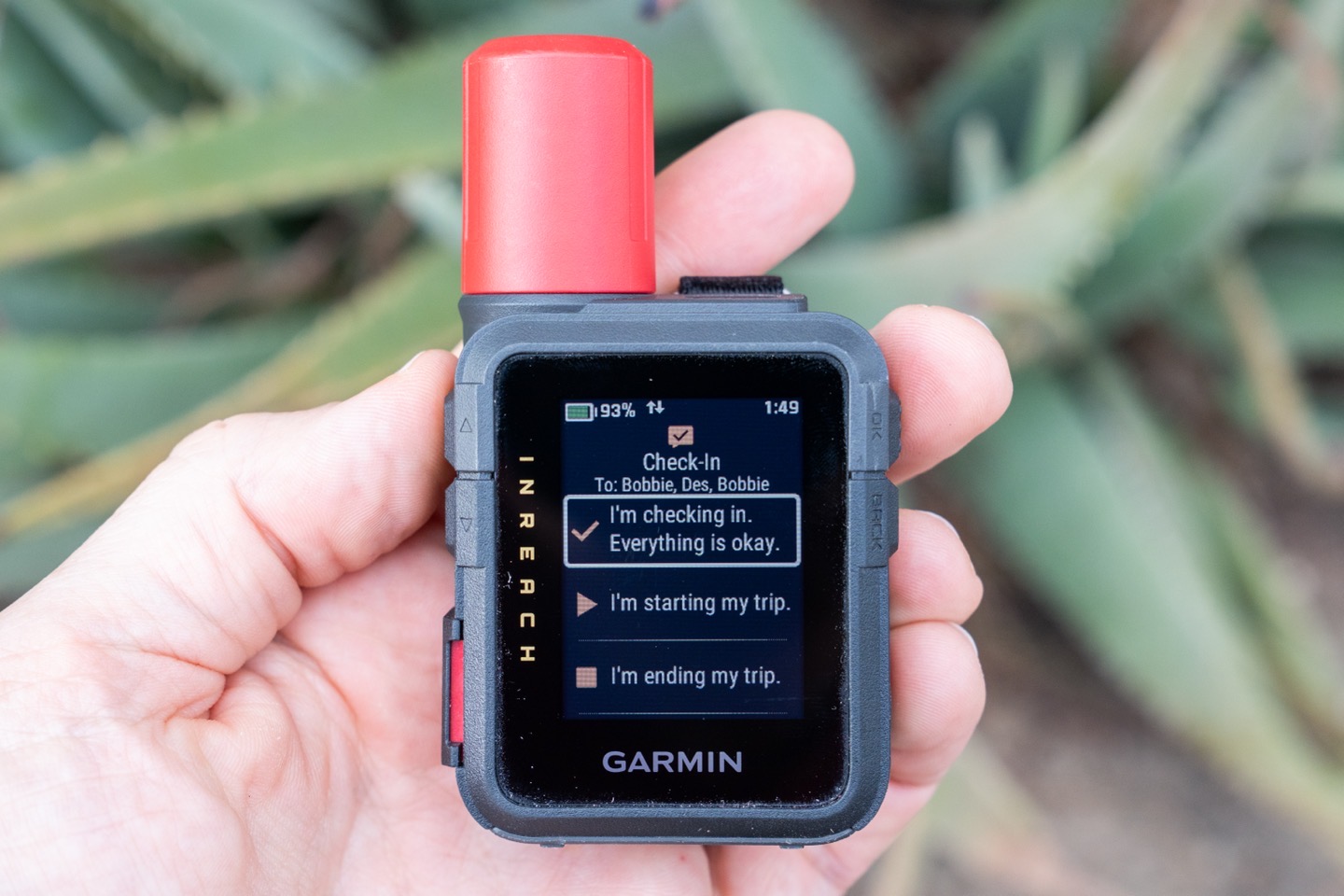 Garmin inReach Mini3 Checkin.