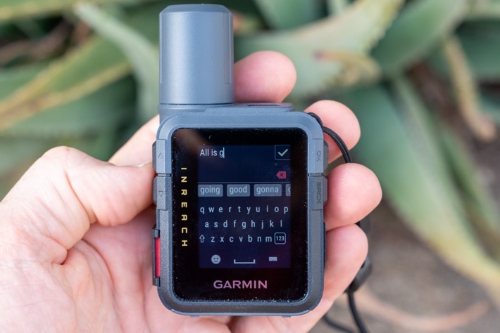 Garmin inReach Mini3 MessagingFinishTexts.