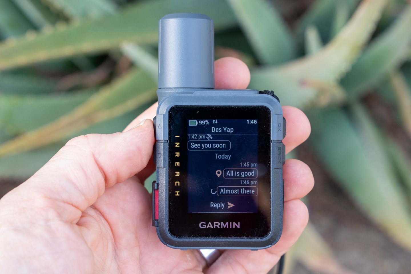 Garmin inReach Mini3 SendingMessage.