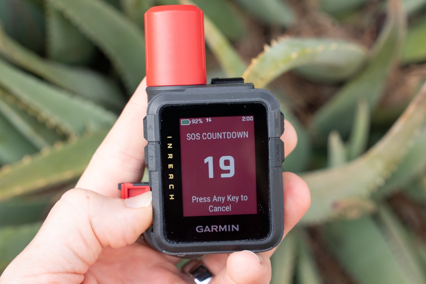 GarminINreachMini3 SOS Countdown.