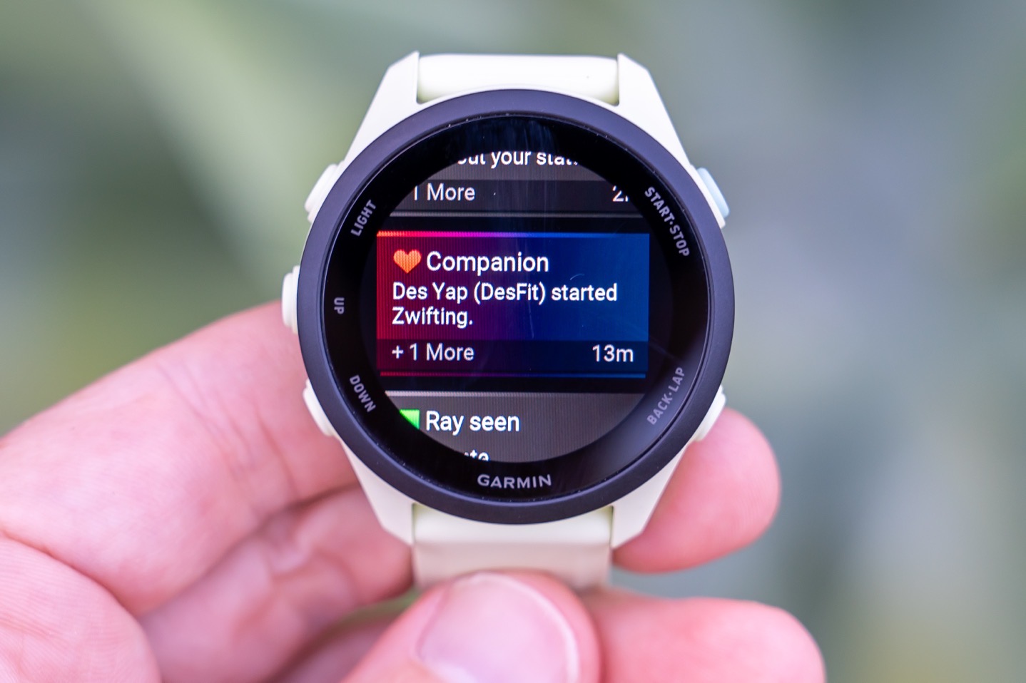 Garmin FR70 SmartNotification.
