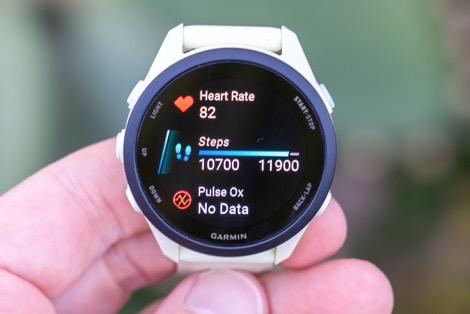 Garmin FR70 Steps1.
