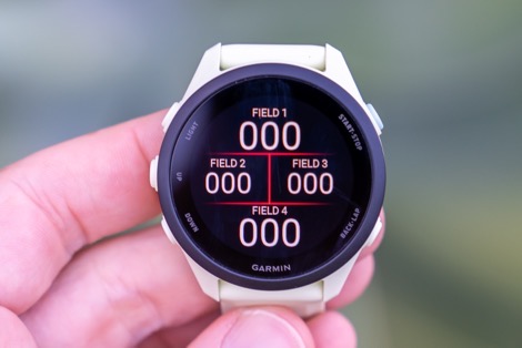 GarminFR70 FourDataFields.